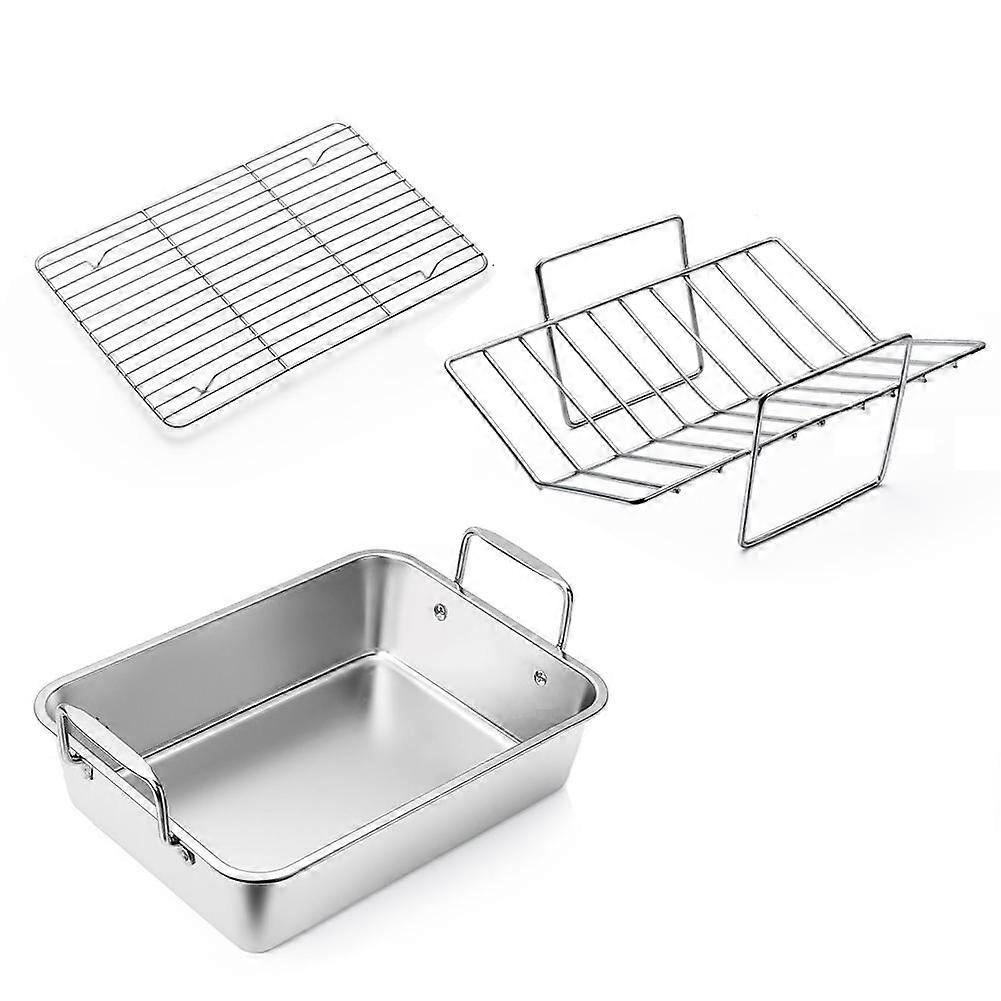 Rectangular Chicken Roasting Pan Non-Stick Grill Household Cooking Roasting Pan