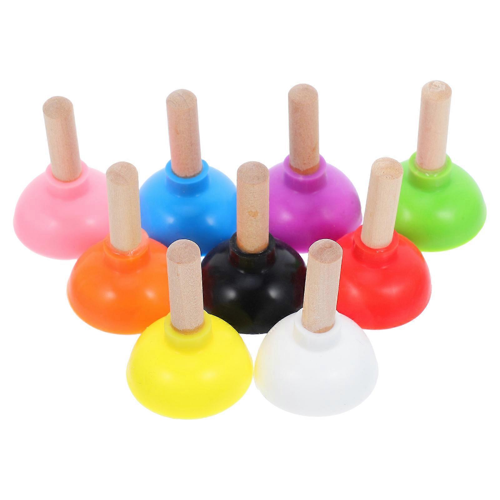 Props Mini Toilet Plunger Trick Set for Performance with 9Pcs Assorted