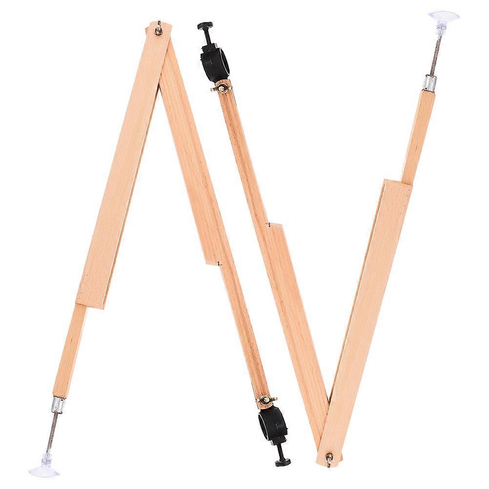 Math Compass Wooden Drafting Tool for Drawing Use 2Pcs Classroom Aid