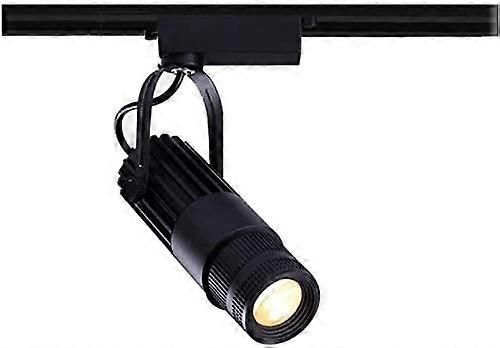 LED Track Lighting Kit 15W Black, Adjustable 360° Rotation 180° Tilt, Dimmable Ceiling Spotlight 3000K