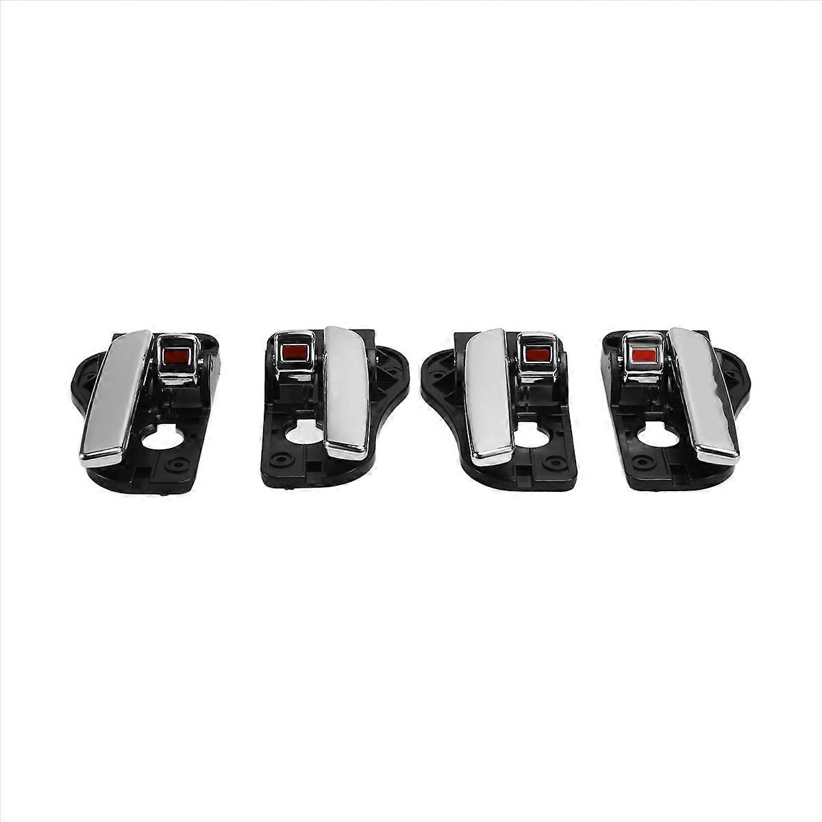 4Pcs/Set Car Inside Chrome Door Handle Set for Carens