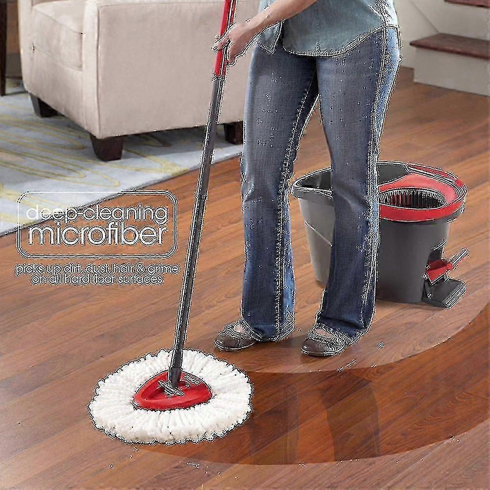 2 عبوة من رؤوس الممسحة البديلة ل Vileda 2 في 1 Turbo Tri Spin