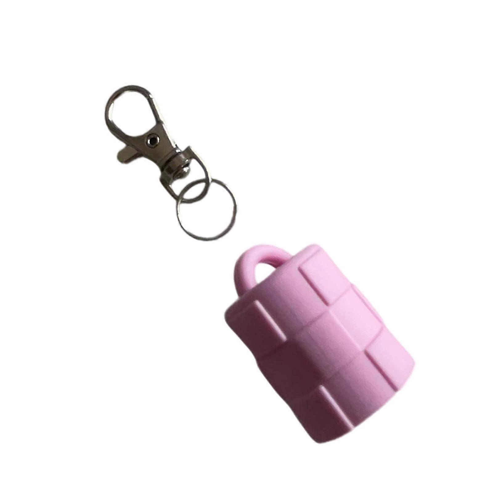 Cute Silicone Keychain Lipgloss Charm Waterproof Lightweight Design Keychain Attachment Perfect For Keys And Bags Yellow