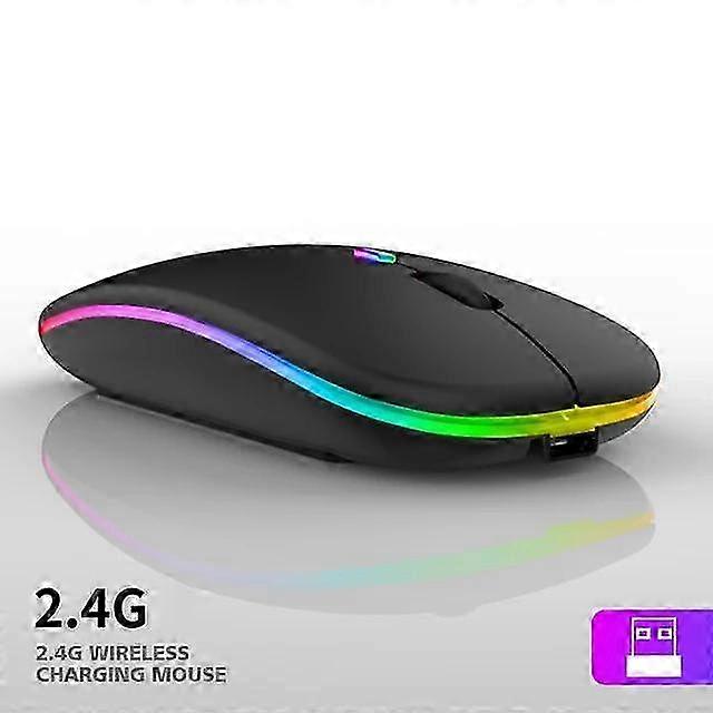 Gaming Mouse for PC Laptop, Wireless Bluetooth Mouse Rechargeable 1600DPI Portable