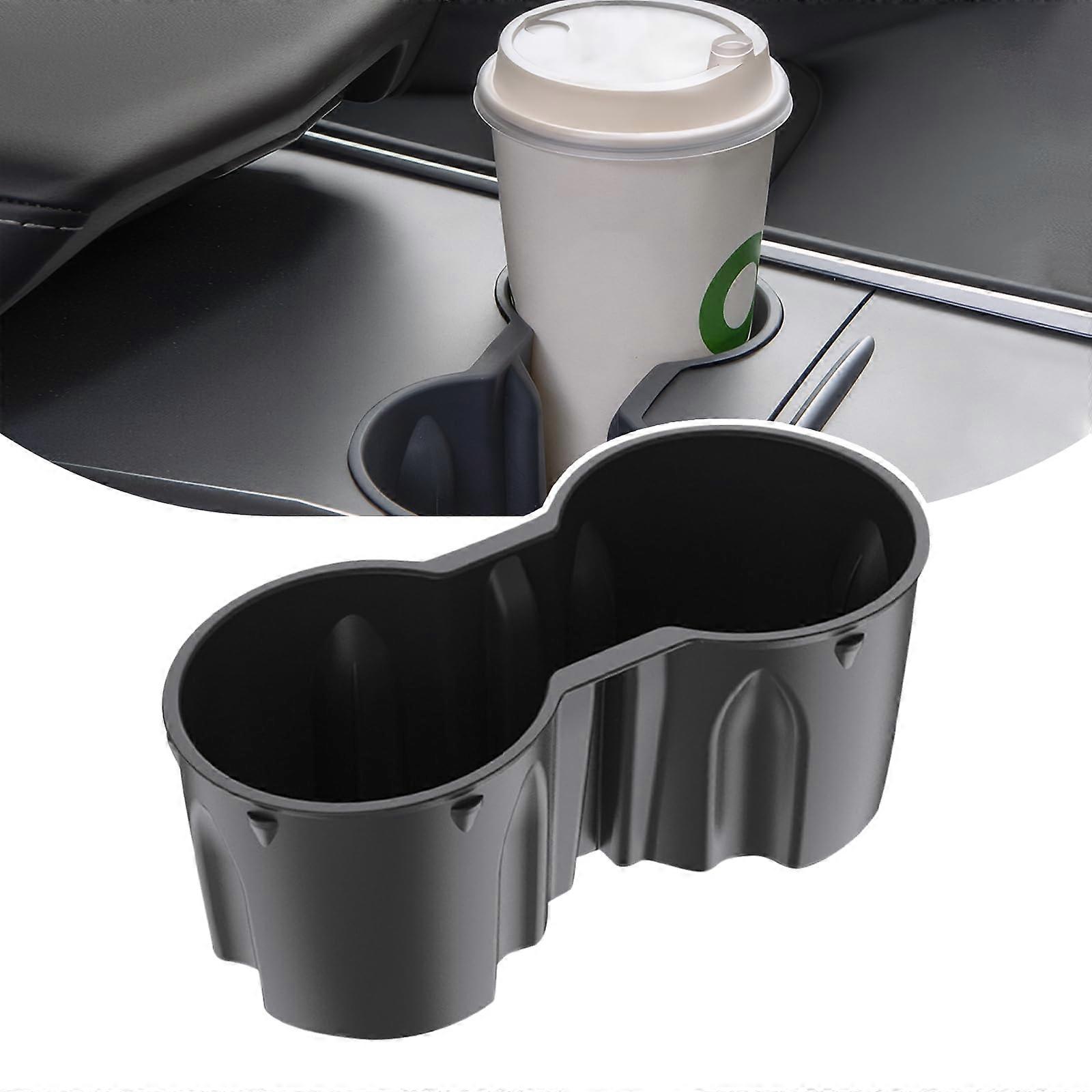 Cup Holder Insert with SpillProof Triangle Design and Snug Fit Organizer for Tesla Model 3 Model Y