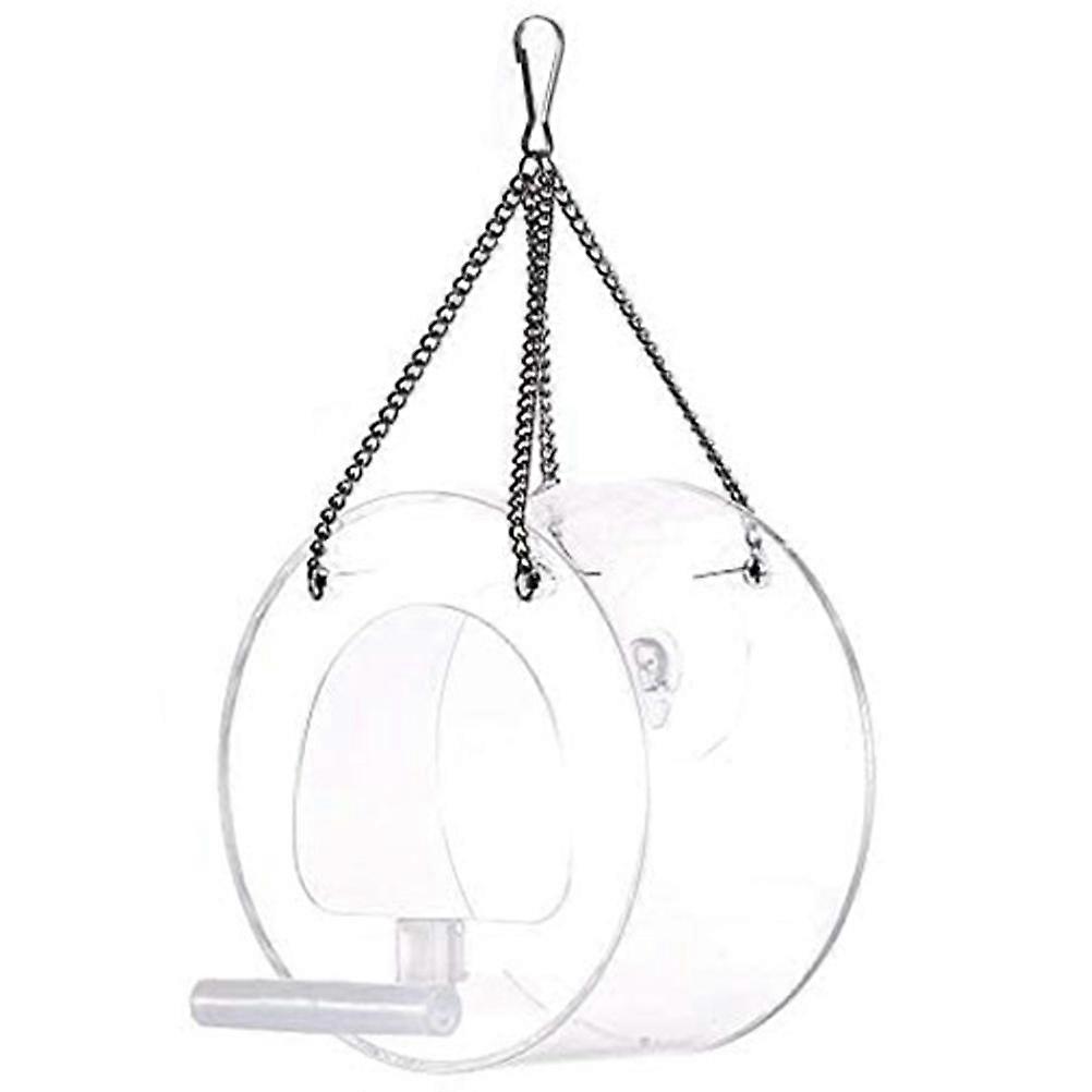 Bird House for Window Outdoor Hanging 2Pcs Clear Window Feeder