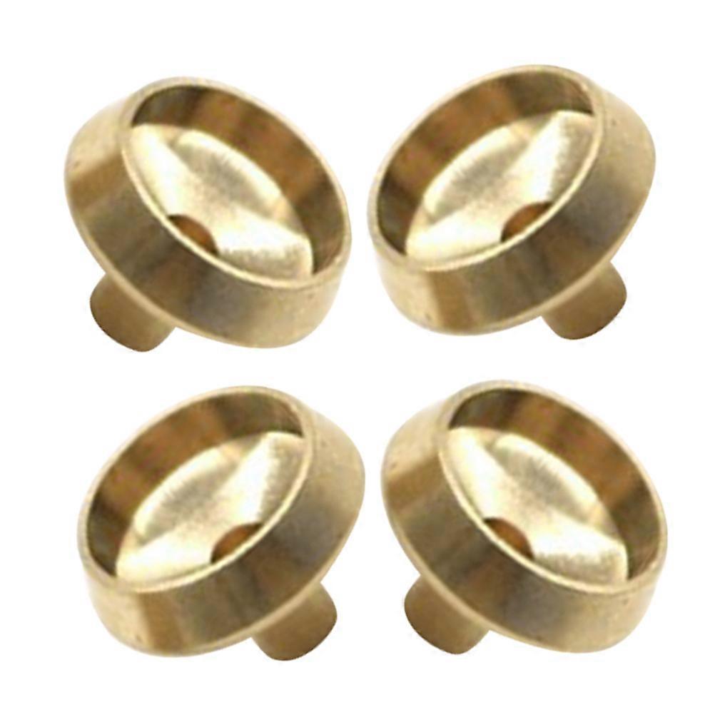 Brass Backflow Incense Holder Set for Home Decor 4Pcs Golden