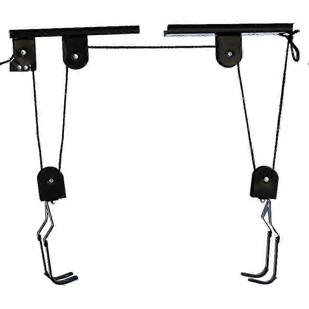 Ceiling mount bike storage for mountain bikes and space saving