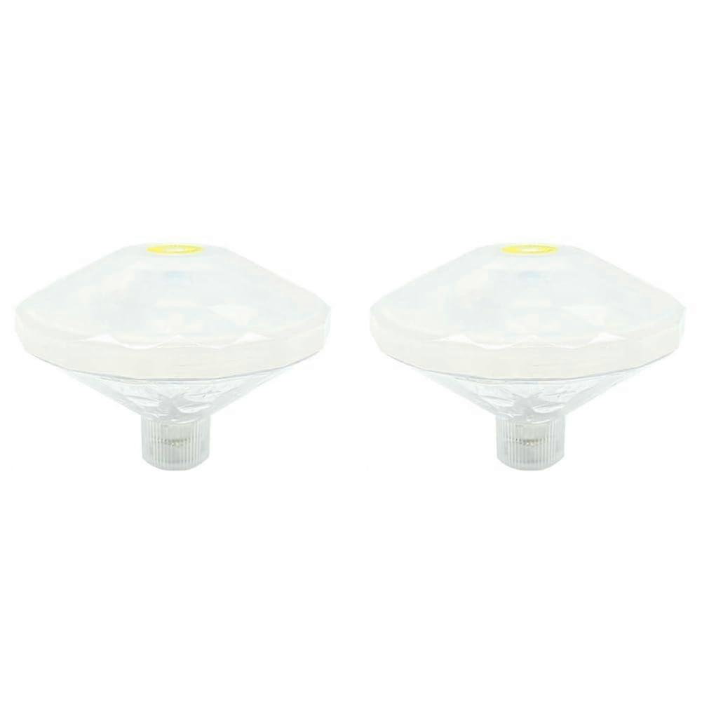 Floating Pool Lights LED Color Changing Swimming Pool Lights Battery Powered IP68 Waterproof 2Pack