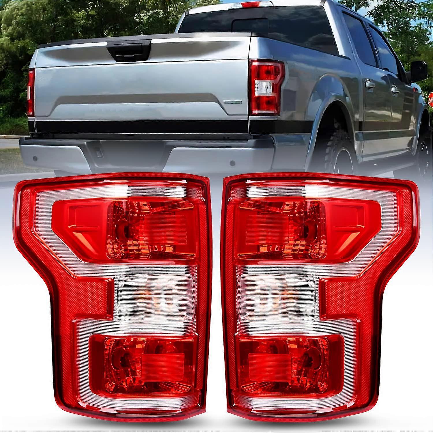 Tail Lights OEM Fit Plug and Play for Ford F150 20182020 Rear Lamp Assembly with Bulbs and Harness