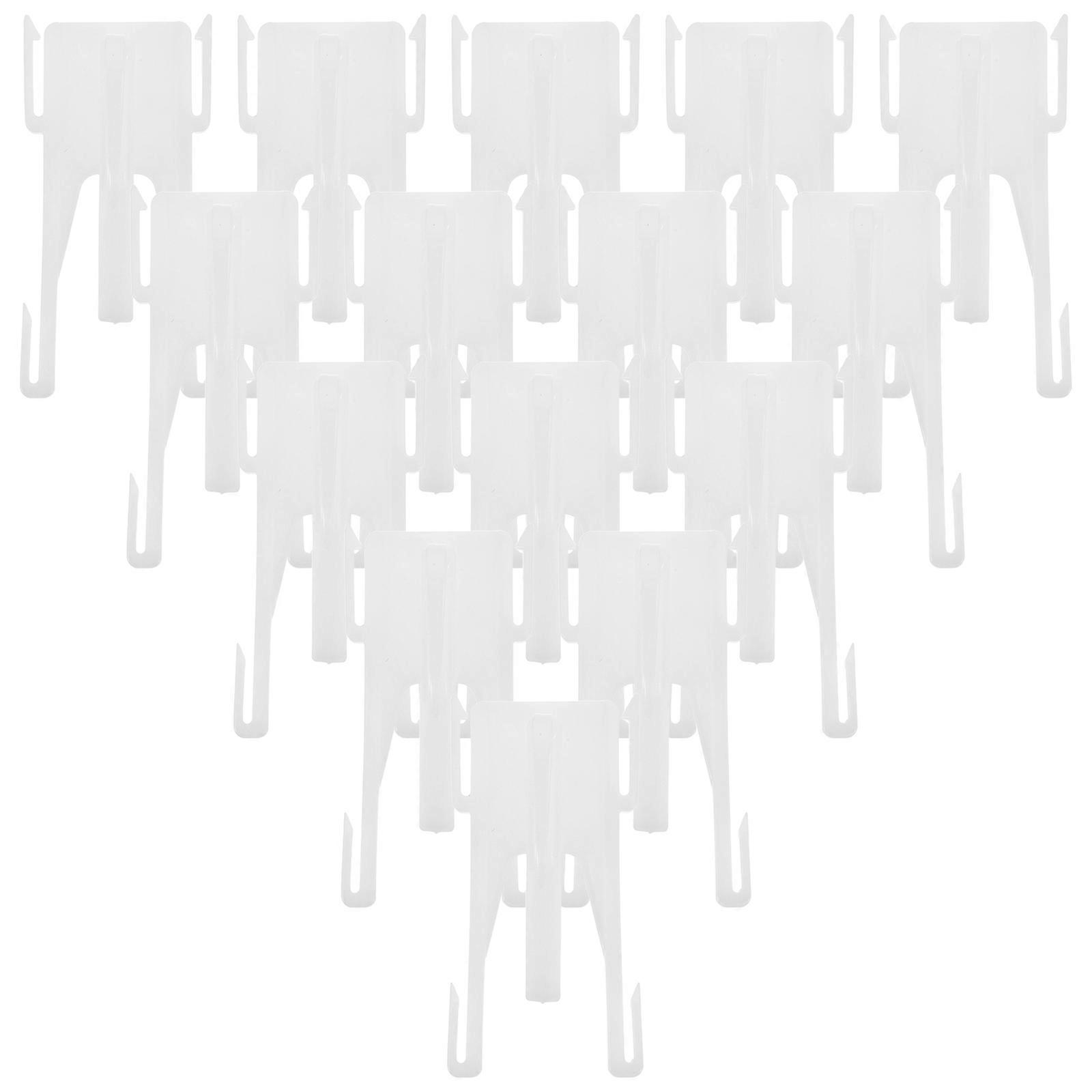 Plastic Curtain Pleat Hooks Butterfly Shape for 20Pcs Drapery Clips