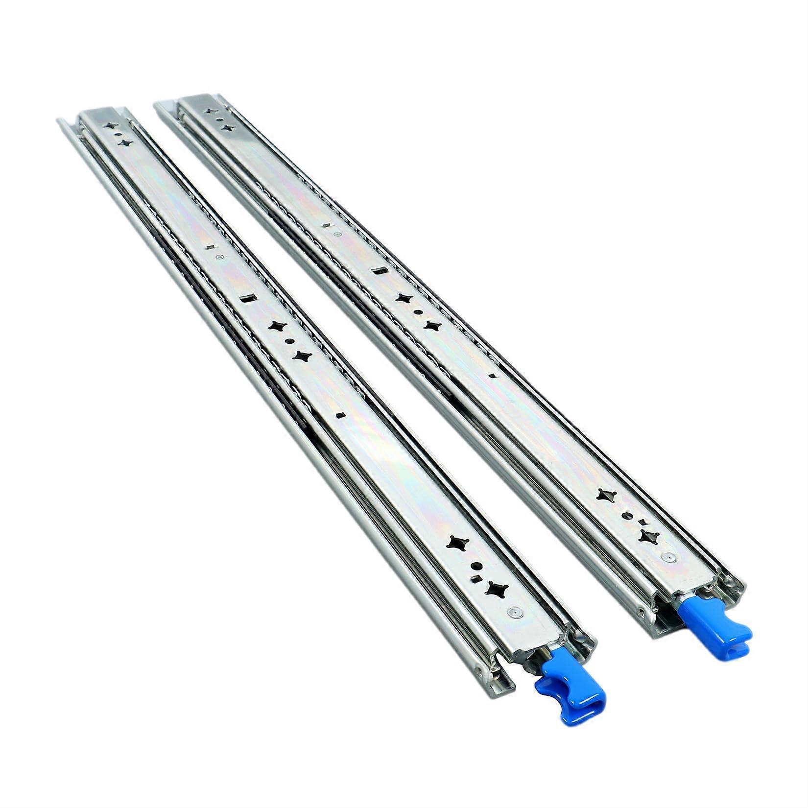 24 Inch Heavy Duty Locking Drawer Slides 250lb Capacity Full Extension for Tool Chest RV Cabinets