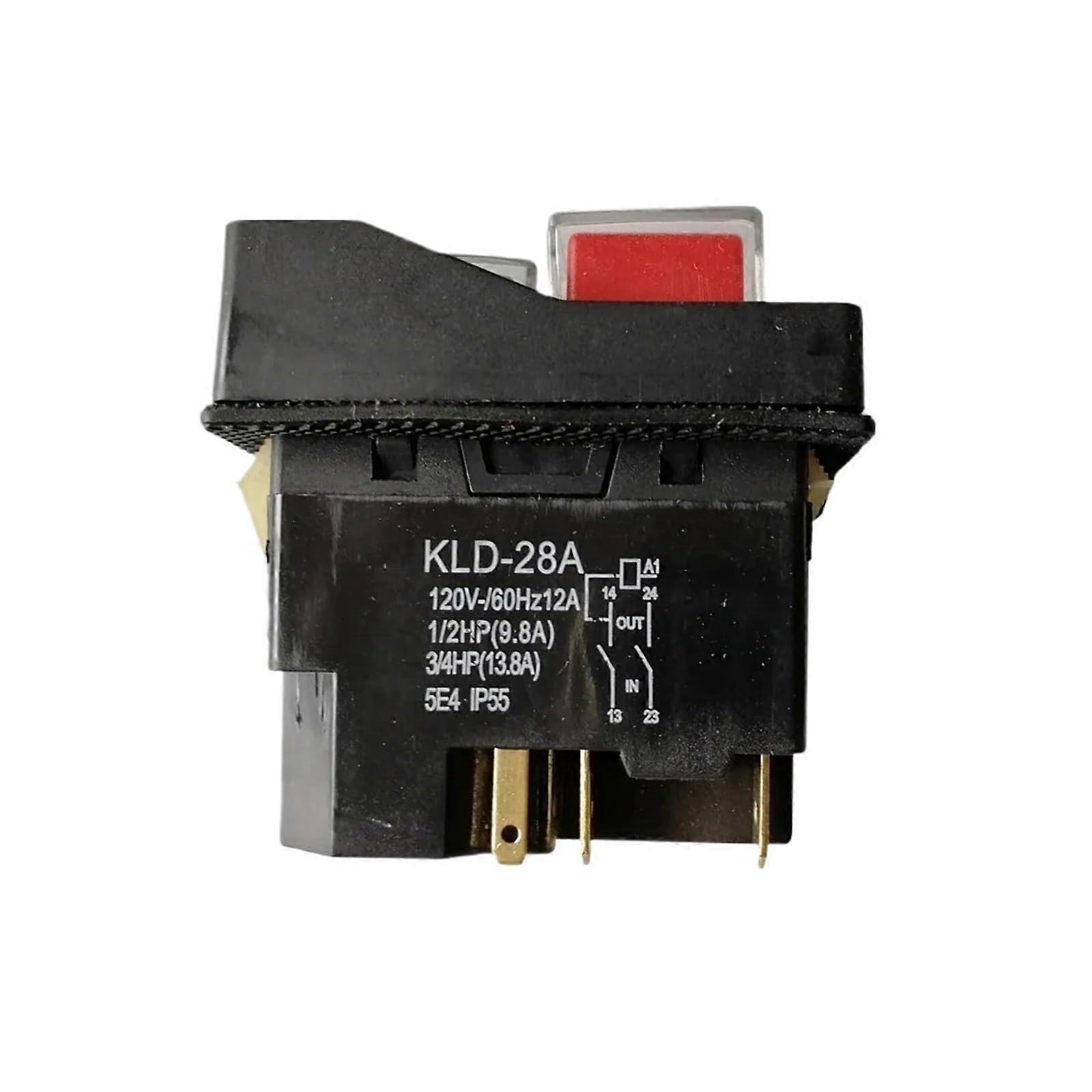 Waterproof Magnetic Push Button and Electromagnetic Selector Switch 5Pin 4Pin 5Gang 120V 110V