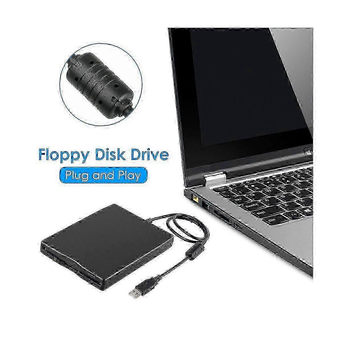 External 3.5-Inch Floppy Disk Reader USB Drive for Reading 1.44MB FDD on Windows