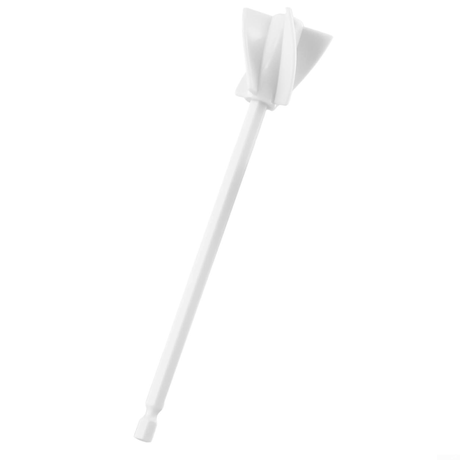 Epoxy Mixer Drill Attachment Spiral Blade Paddle for Fast Uniform Mixing Paint Resin Glazes White