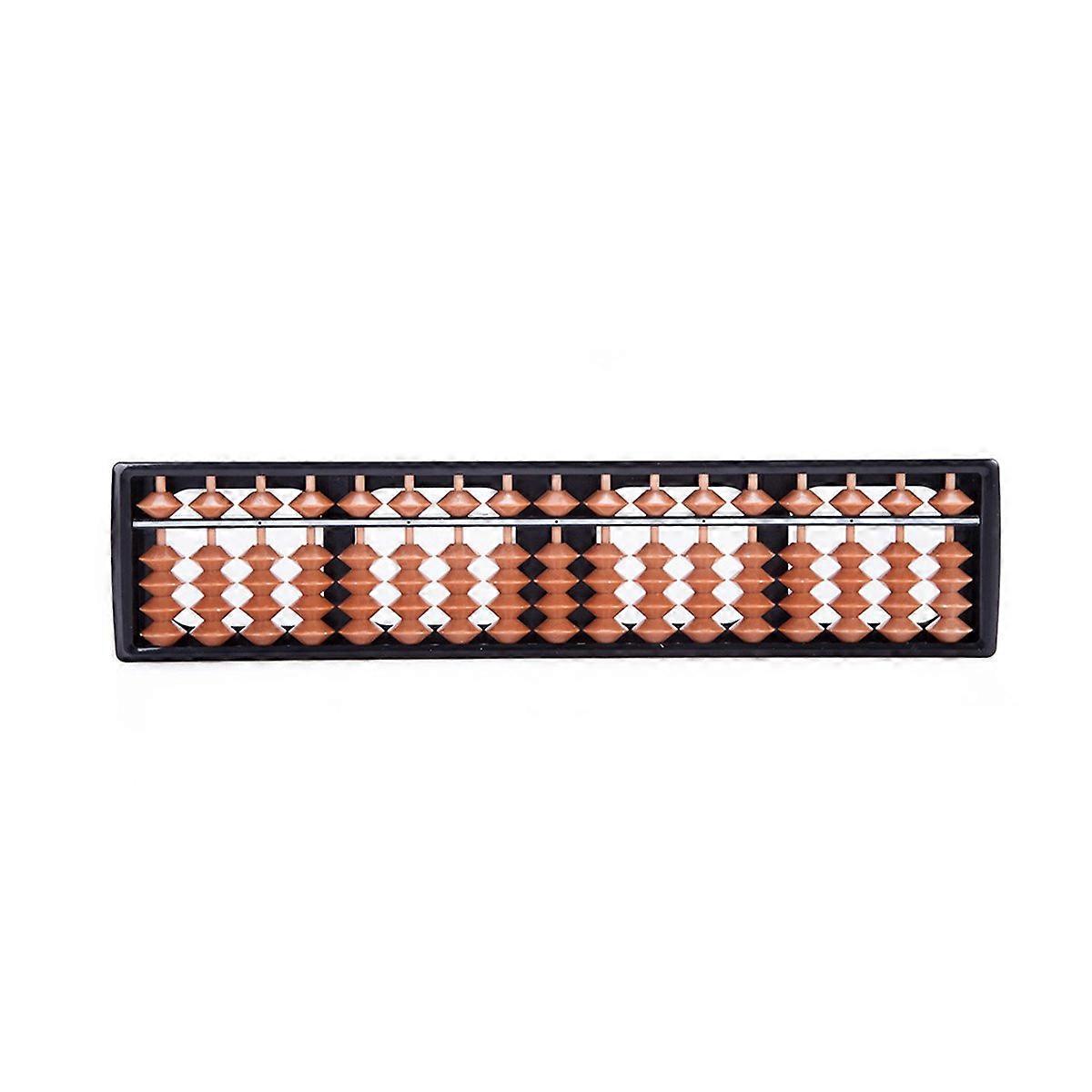 17 Digit Soroban Abacus Japanese Calculator with Smooth Beads Durable Frame for Math Learning