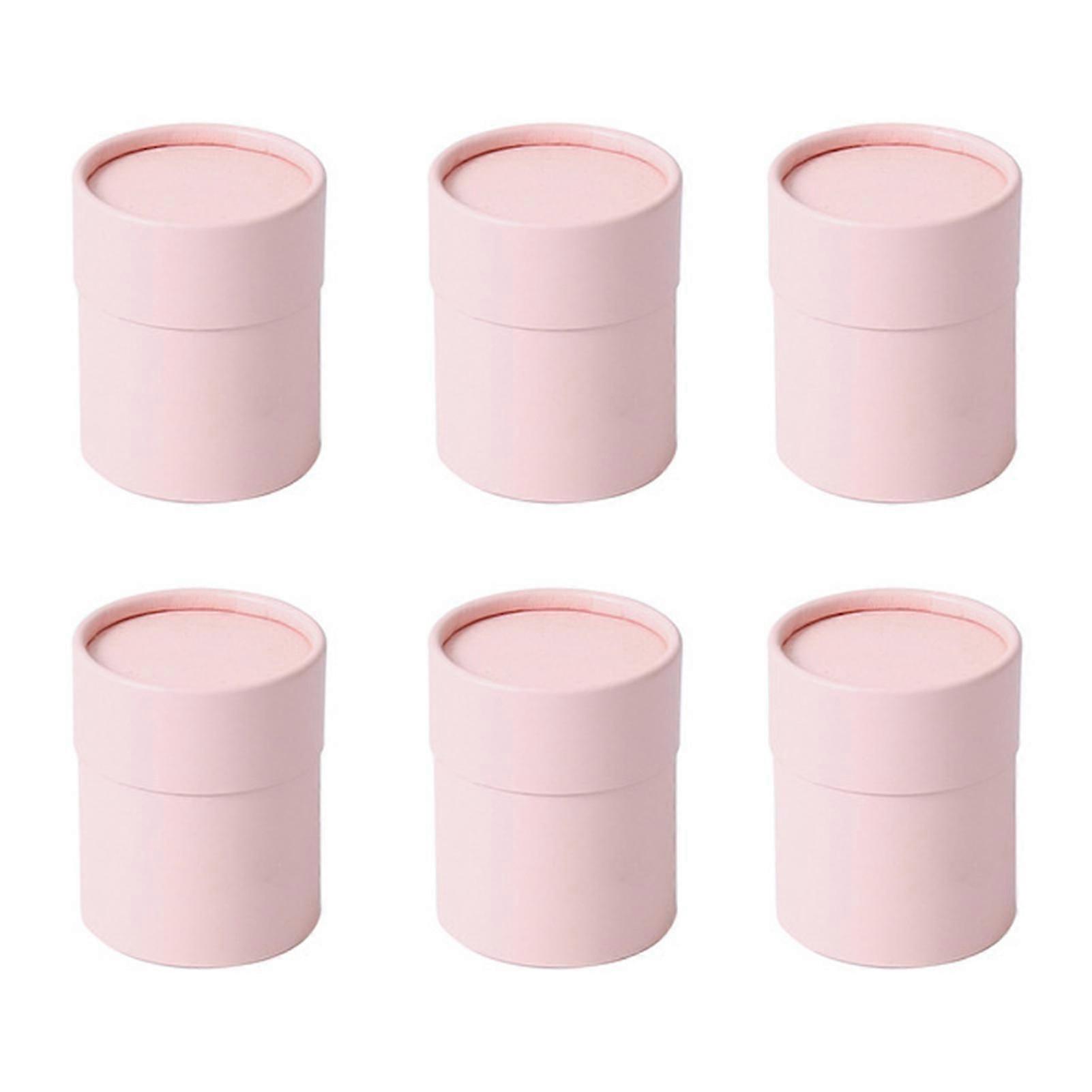 6pcs Gift Boxes Multifunctional Minimalist Design Solid Color Round Flower Paper Boxes For Home
