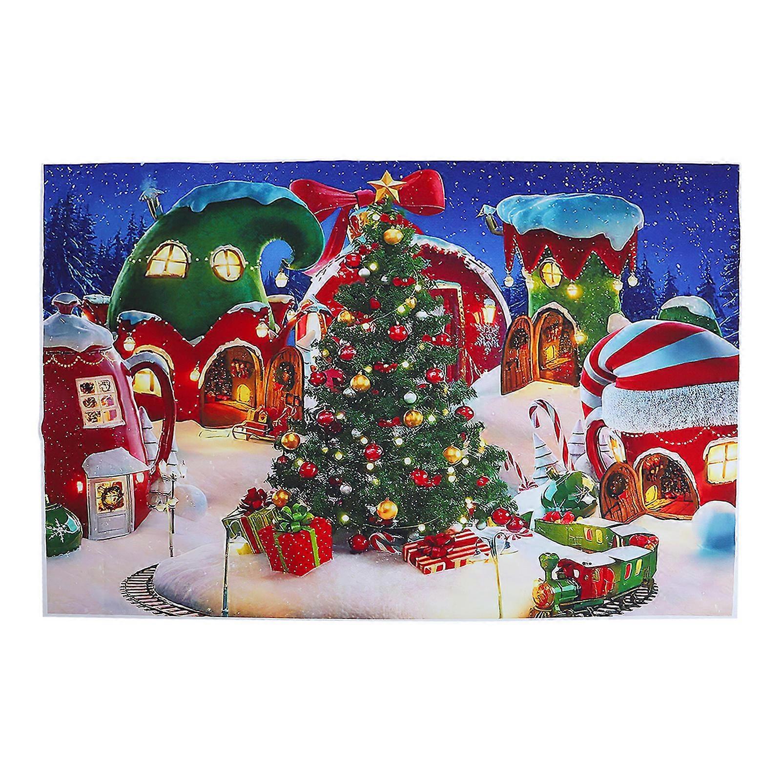 Photography Backdrop Christmas Theme for Decoration 5Pcs Set