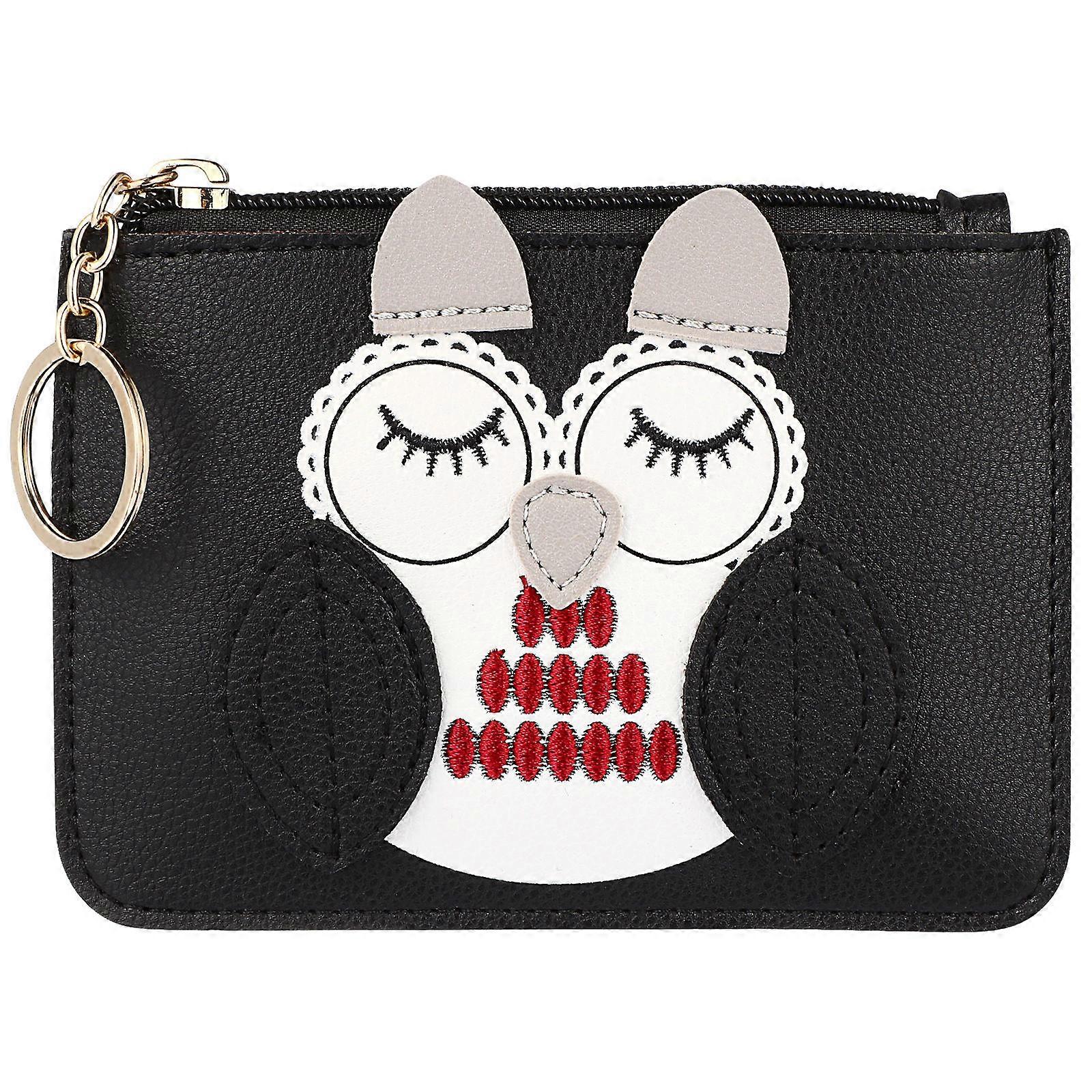 Owl Wallet PU Mini Zipper Coin Holder Storage Use