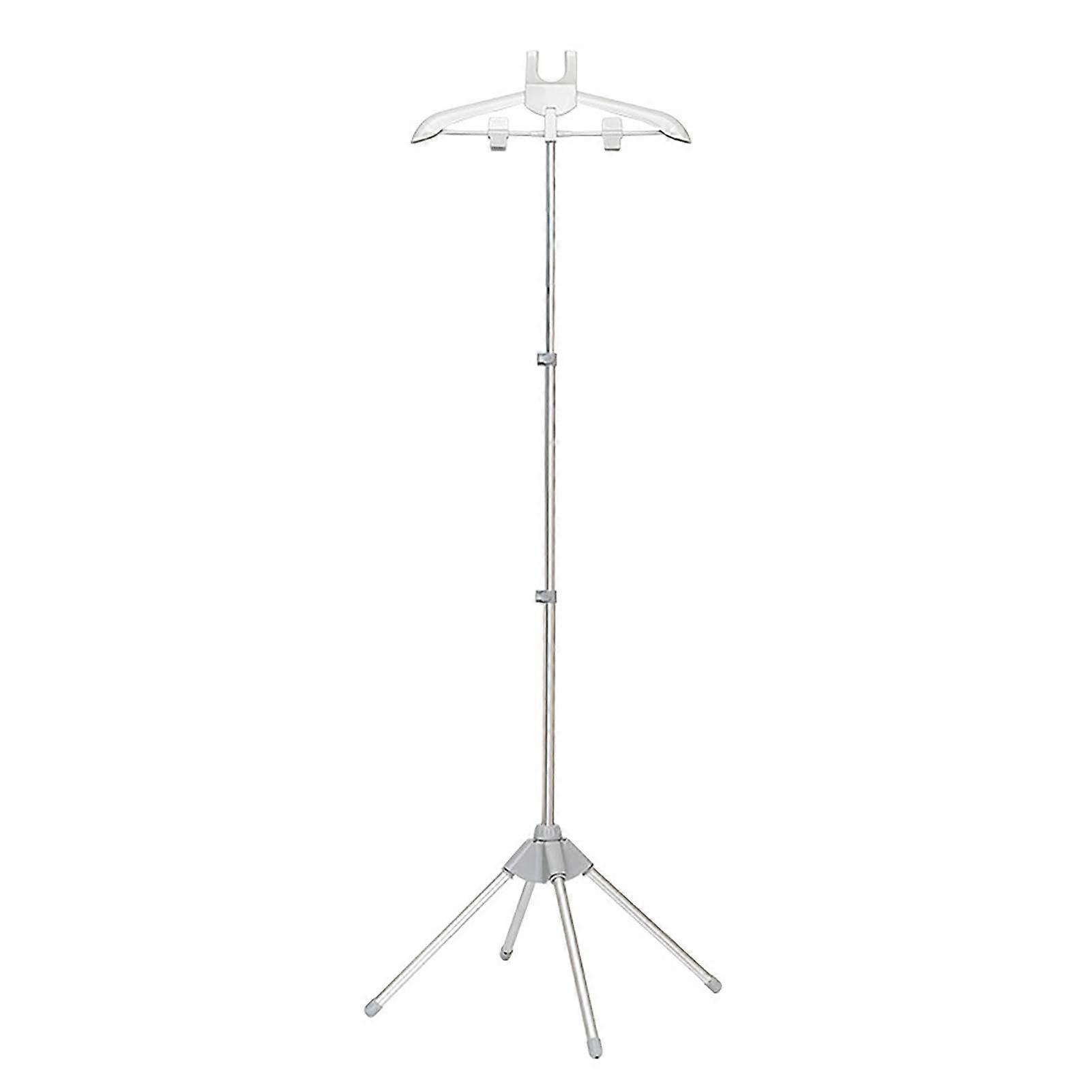 Adjustable Telescopic Clothes Steamer Stand with 360 Degree Rotating Hanger and Foldable Rack