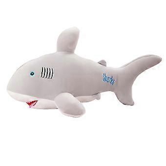 2025 Cute Stuffed Plush Shark Ornament Throw Pillow for Birthday Travel Valentine 55cm