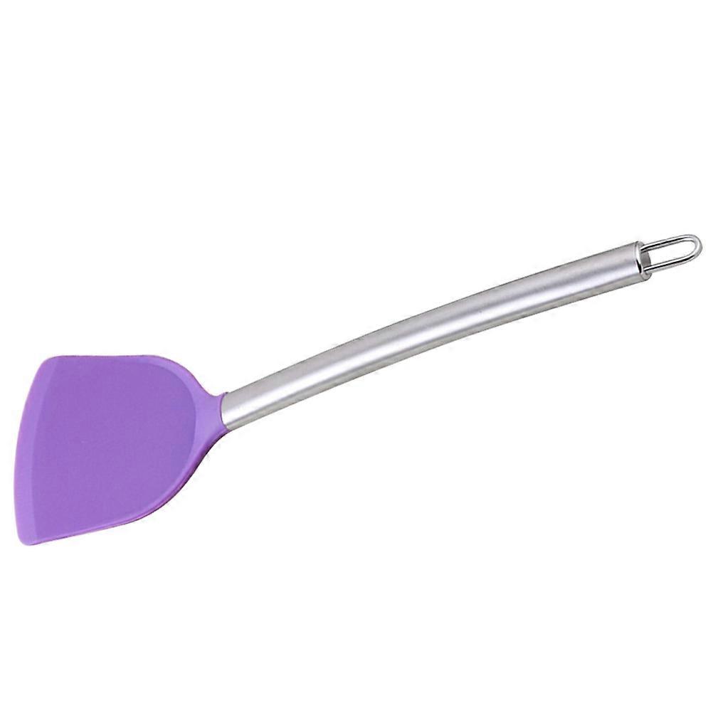 Silicone Head Spatula Cooking Spatula for Kitchen Use Purple Handle