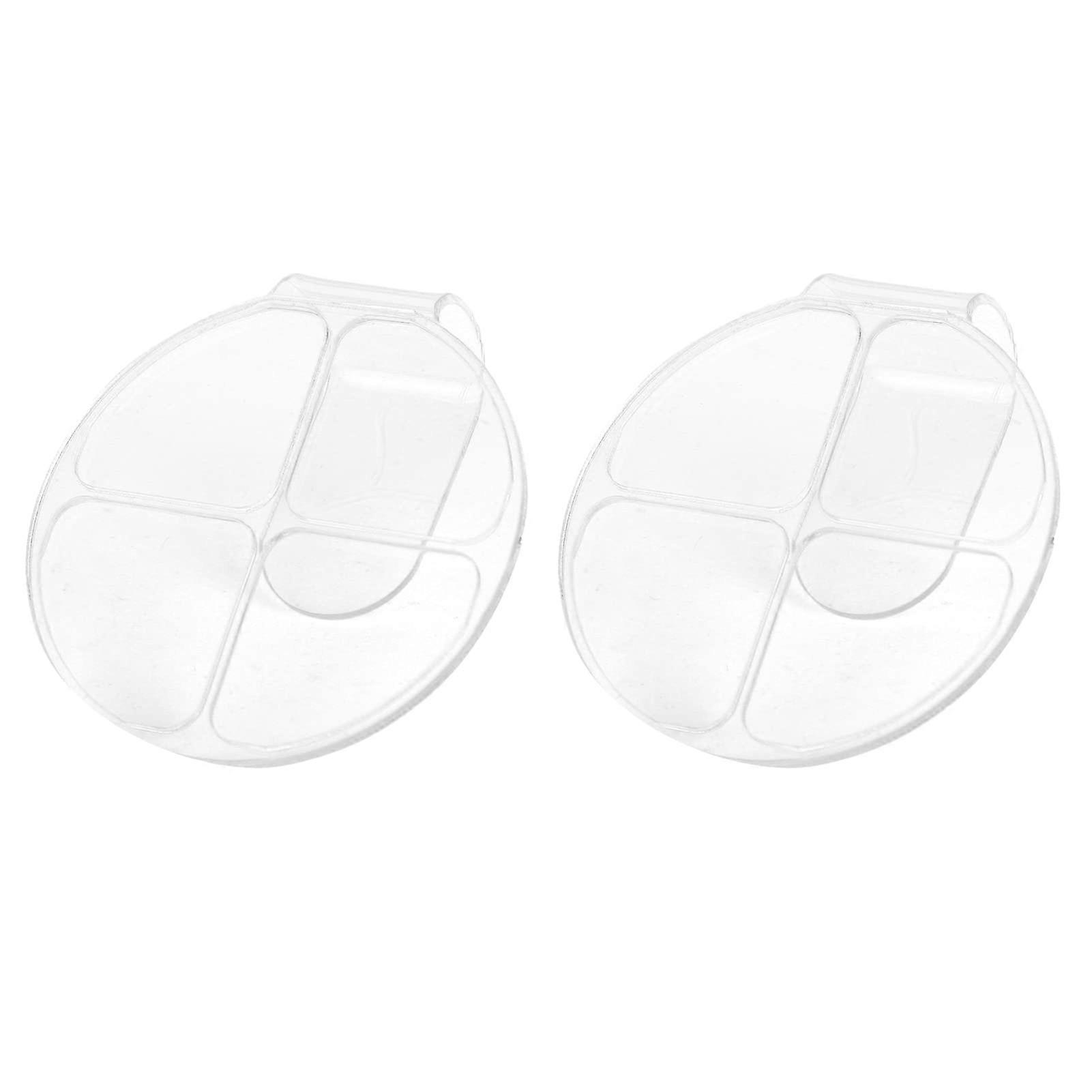 Makeup Mixing Palette Clear Acrylic Handheld Cosmetic Blending Tool for Custom Shade Matching