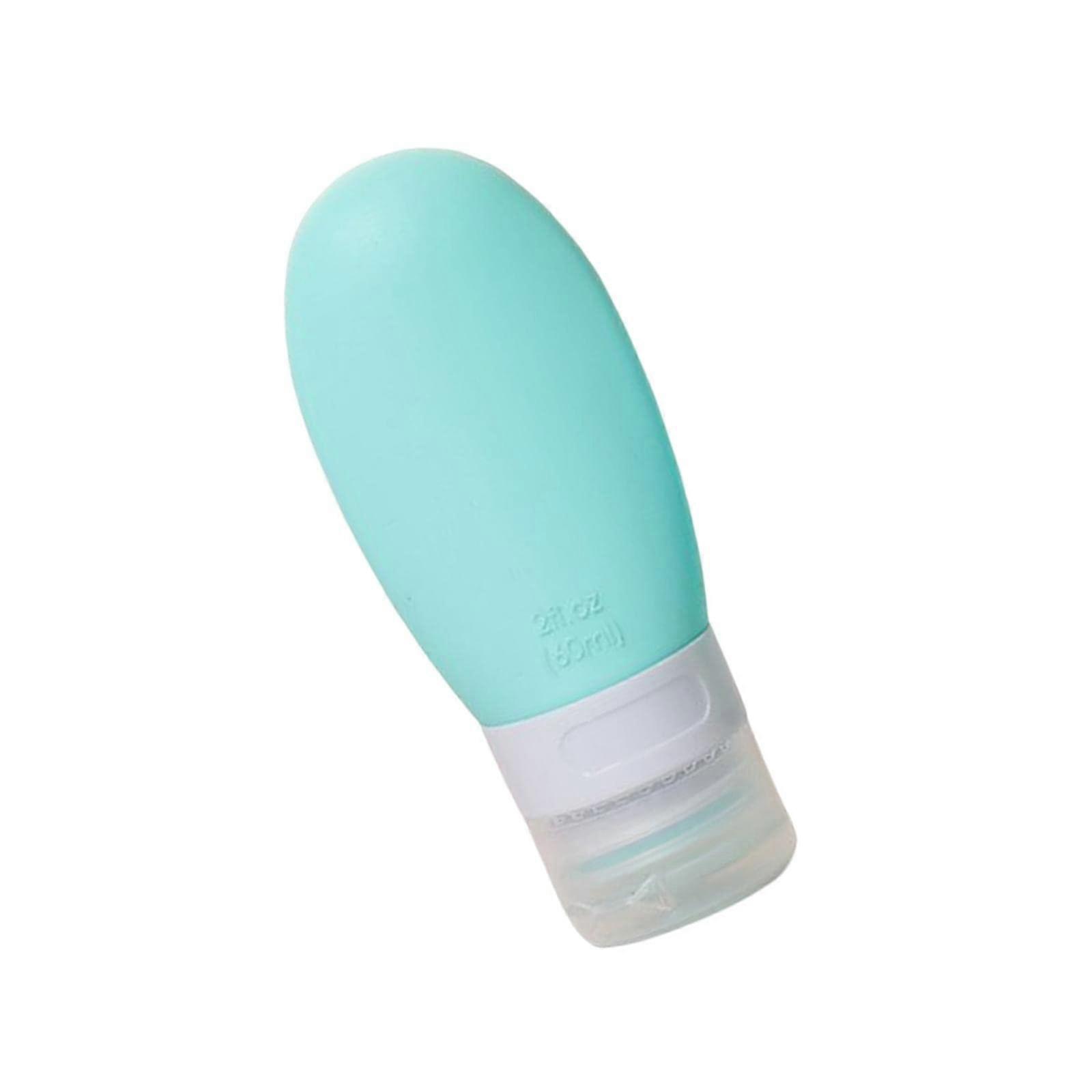 Silicone Travel Bottle 60ml LeakProof Squeezable Refillable Cosmetic Shampoo Container Green