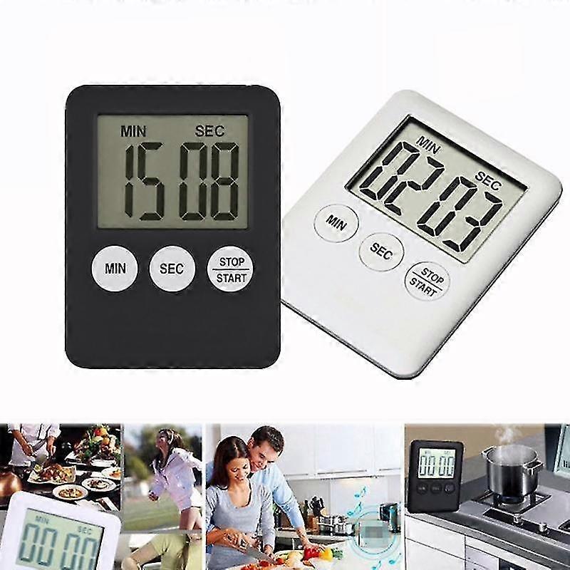 2026 Suitable Magnetic Square LCD Digital Timer Kitchen Cooking Countdown Alarm Clock Tools