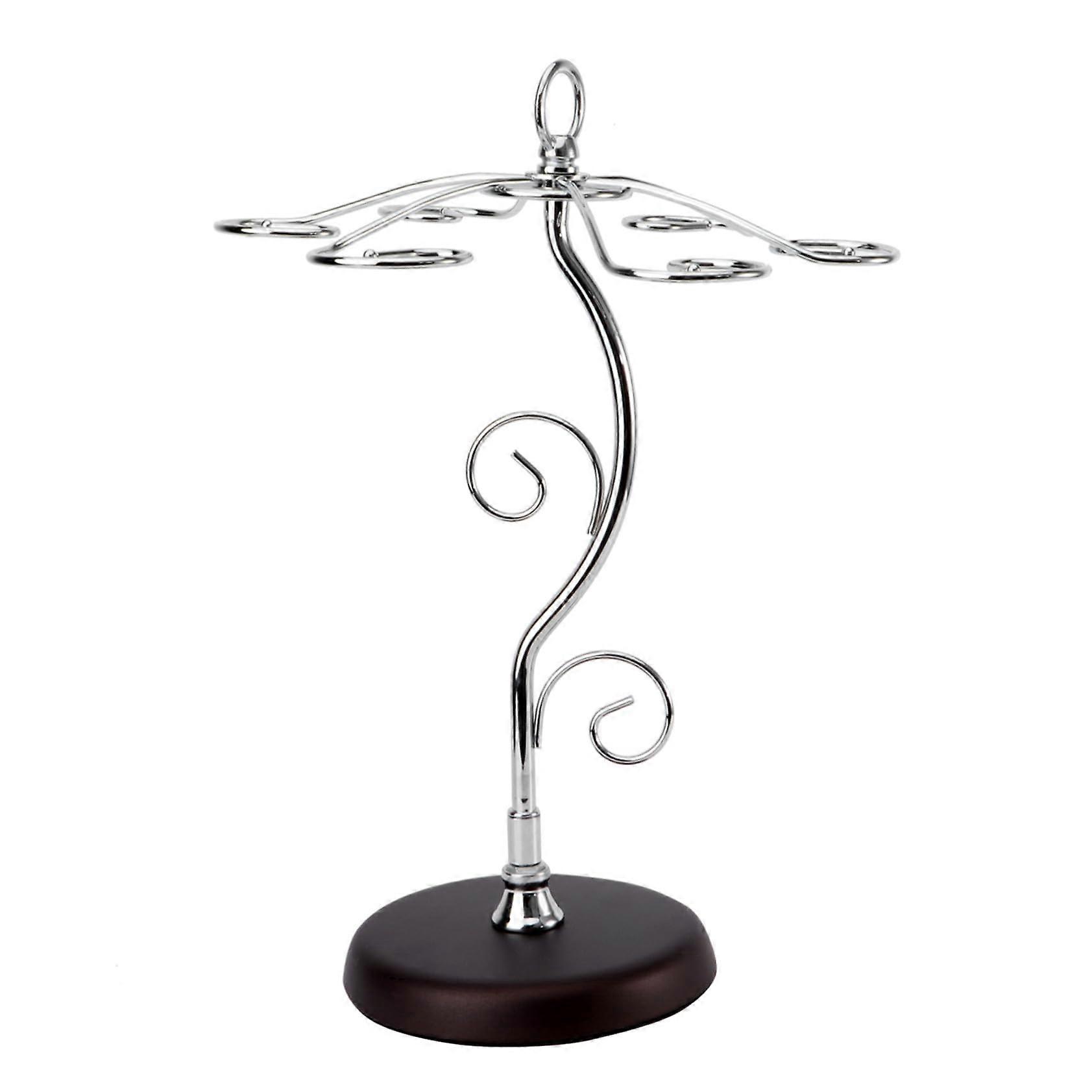 Wine Glass Rack Upside Down Stemware Holder Space Saving Metal Shelf for Kitchen Bar Cabinet