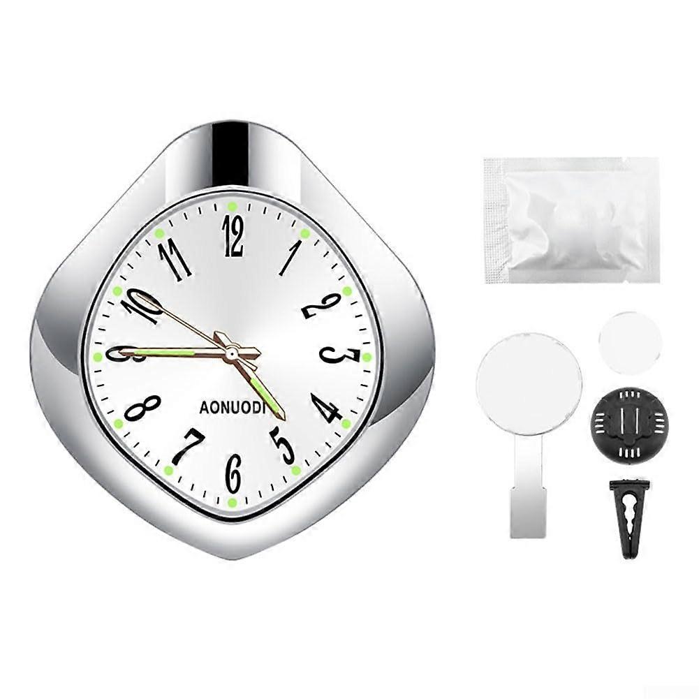 Luminous Car Dashboard Clock with Aromatherapy and Quartz Air Vent Mount
