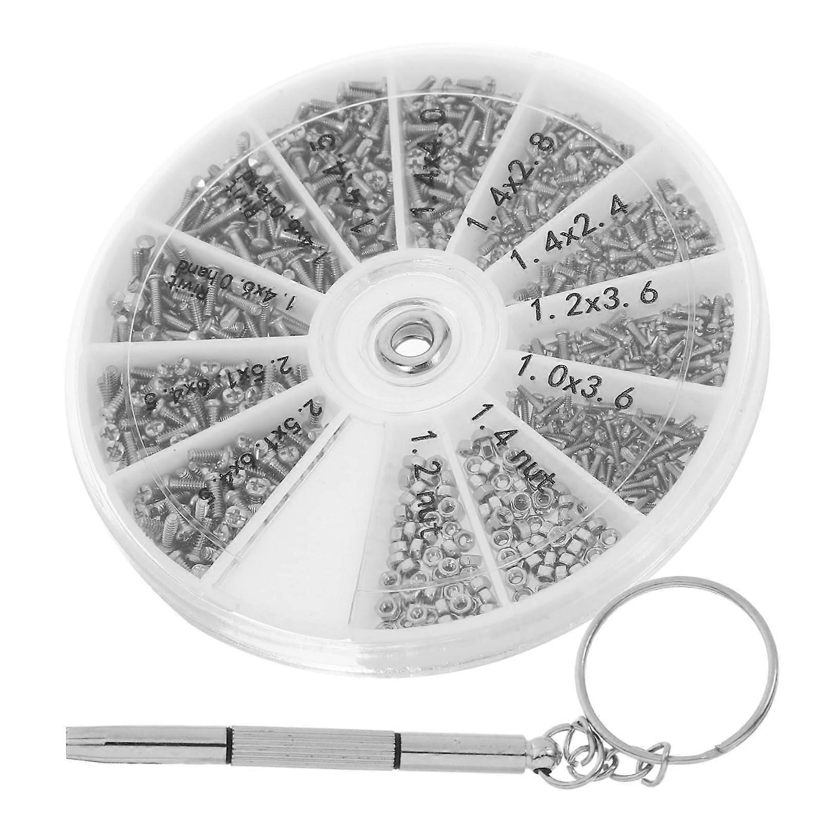 Eyeglass  Kit with Mini Screwdriver Set for Watch and Small Electronics, Stainless Steel