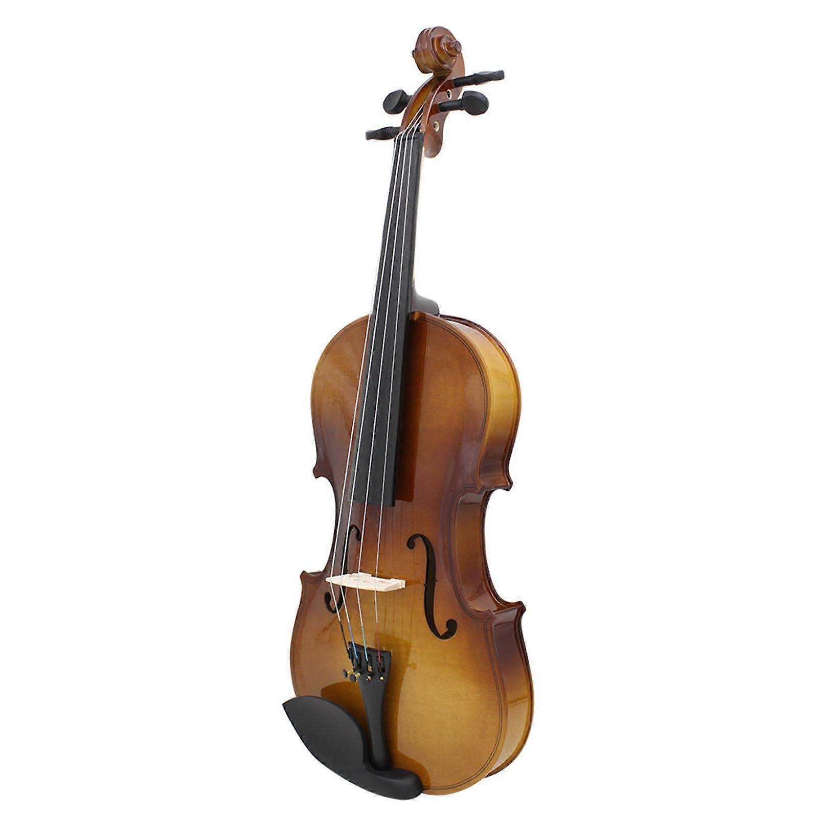 3/4 Size Solid Wood Student Violin Set for Beginners Adult Practice with Bright Clear Tone