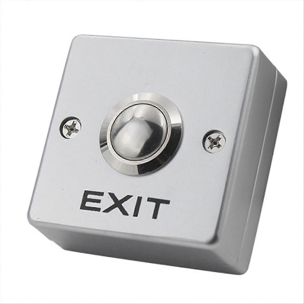 Mini Access Control Switch with Bottom Box Normally Open Self-Reset Exit Button for Access Control S