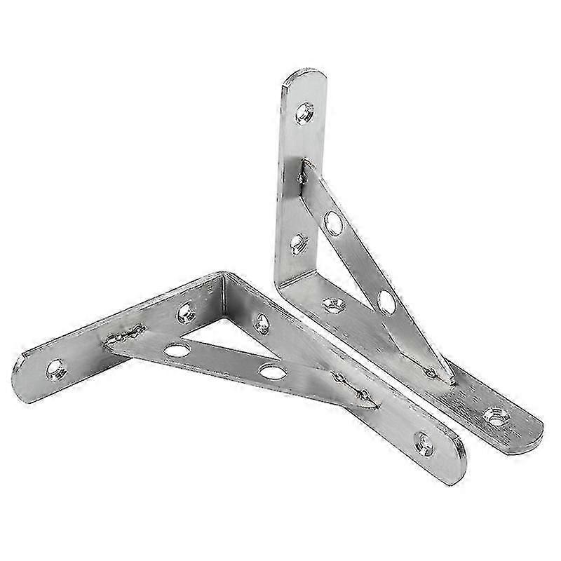 Corner Shelf Bracket, Solid Metal, 15x11x2cm, Shelf Glass Fixing Bracket