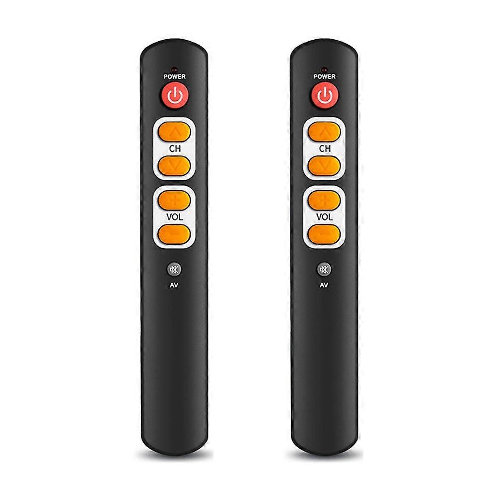 2PCS Universal 6-Button Smart Remote Control IR Copy Learning Function Remote Control for TV, STB, DVD, DVB, VCR B
