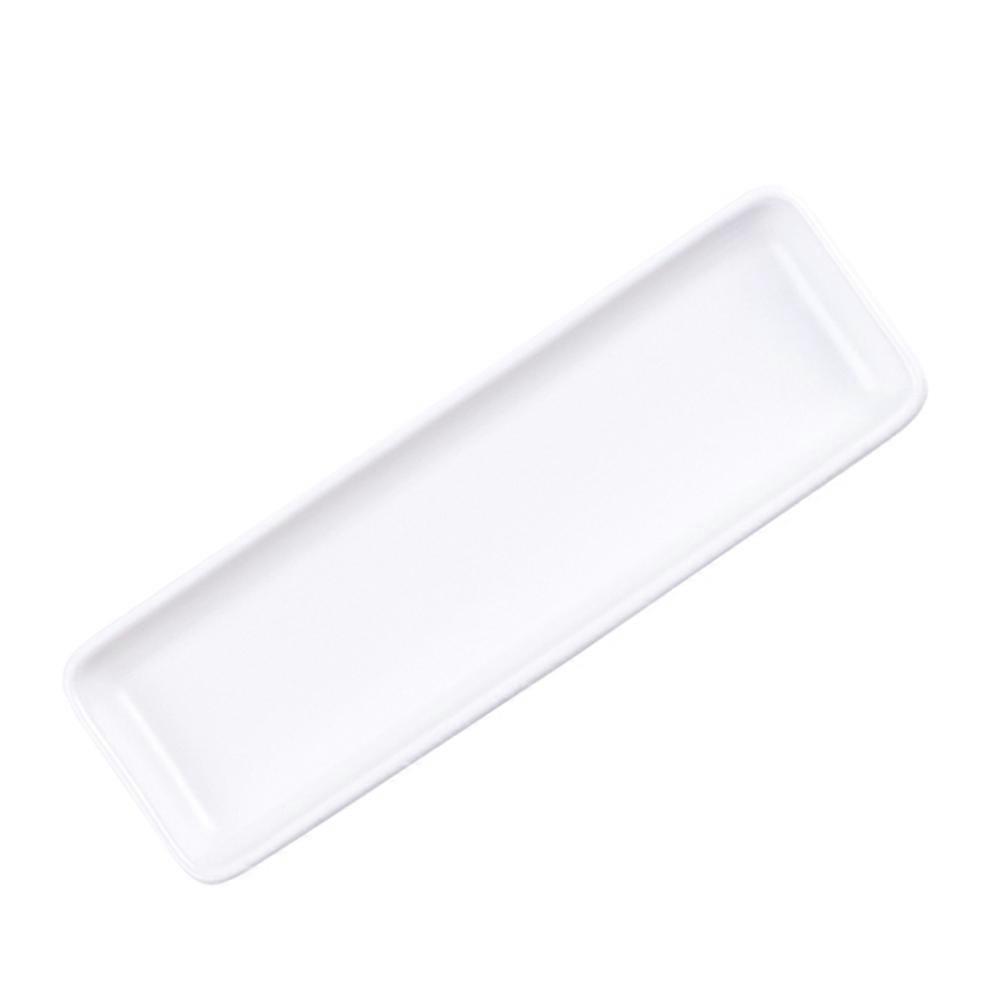 White Long Sushi Serving Dish Ceramics Practical For Special Parties 1Set