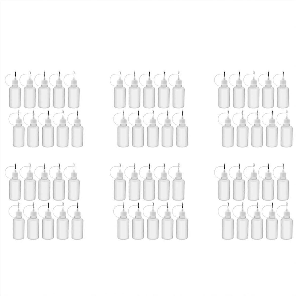 10Pcs 30Ml Plastic Squeezable Tip Applicator Bottle for Glue DIY