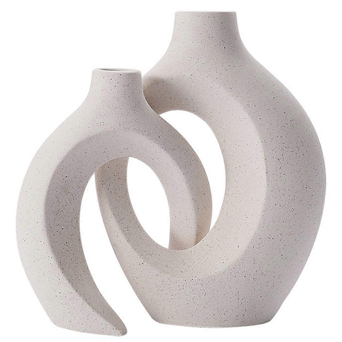 Nordic simple white vase style flower