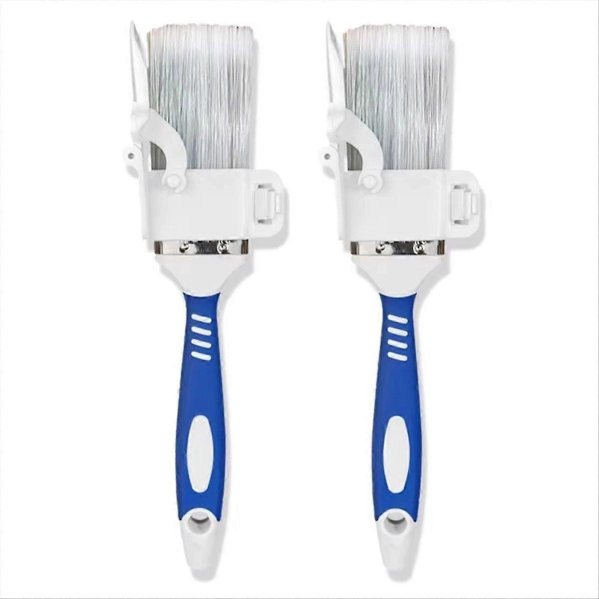 2pcs Comfortable Handle Edging Color Separation Brush