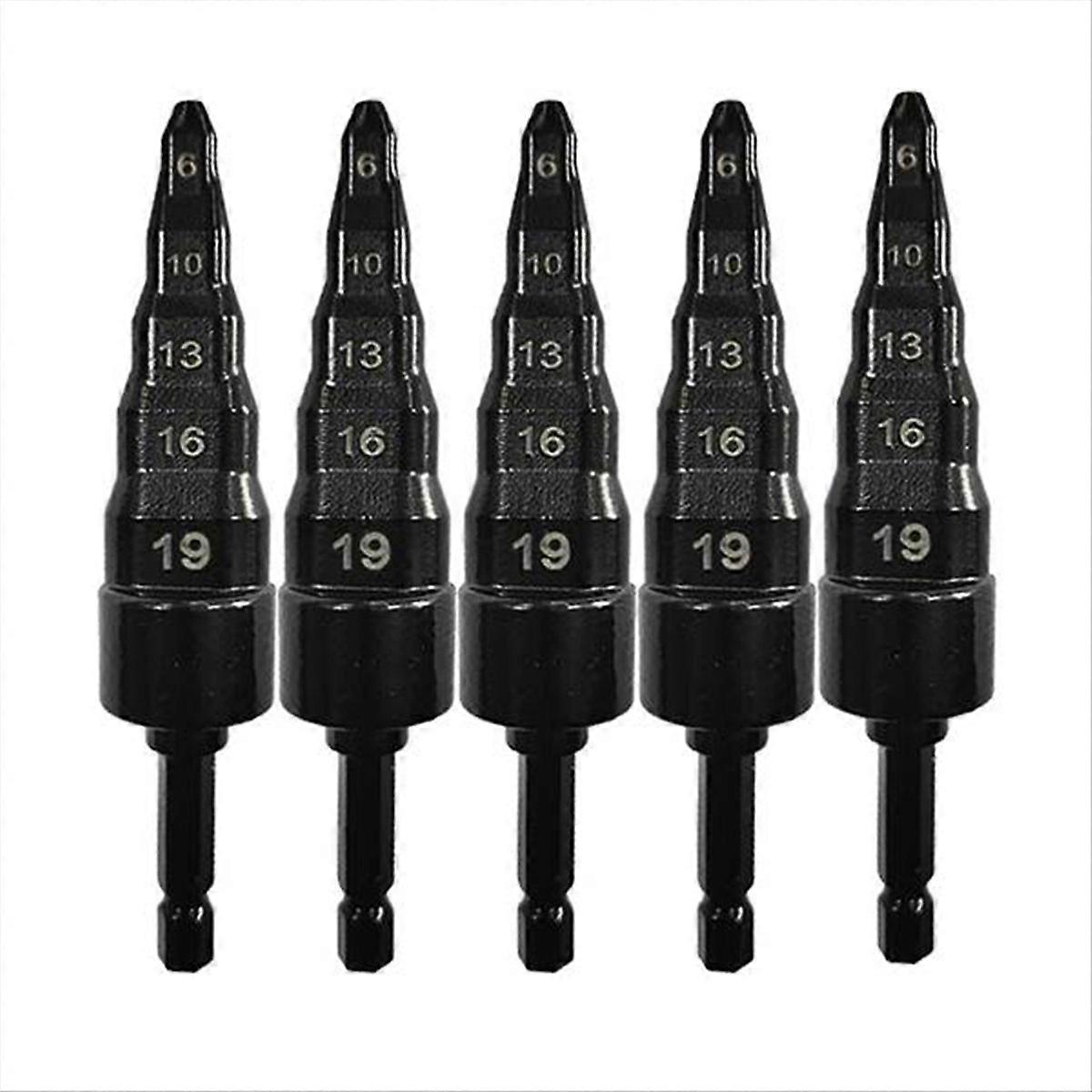 5pcs Air Conditioner Copper Pipe Expander Swaging Drill Bit-A