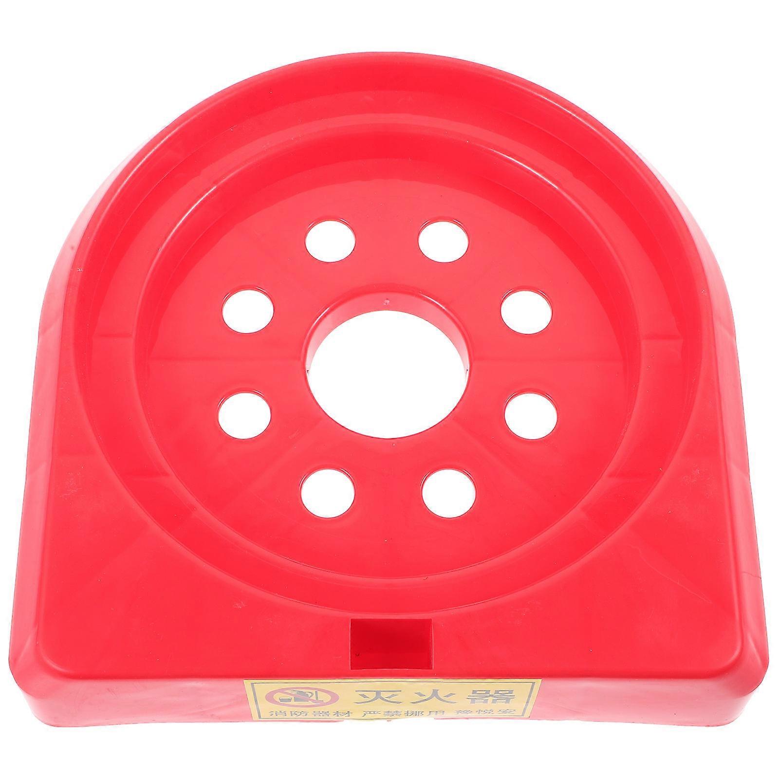 Fire Extinguisher Holder for Storing Red Plastic Powder Base