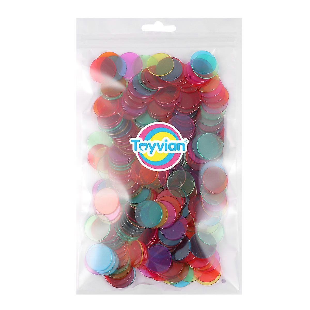 Count Chips Colorful Chips for Game Use Plastic 300Pcs Pack