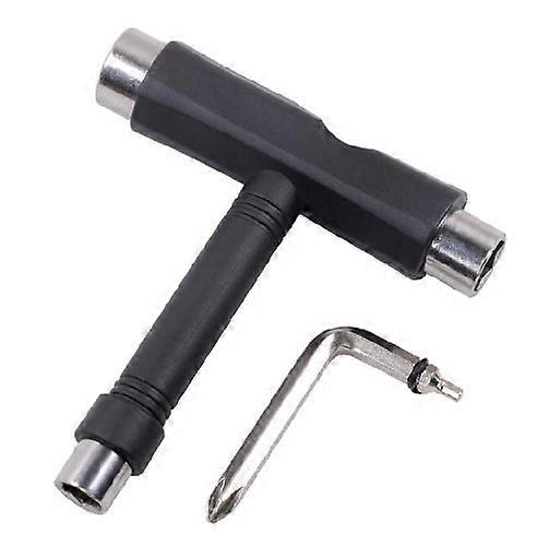 Skateboard TTool AllinOne Universal  Tool for Easy OneHand Operation Black