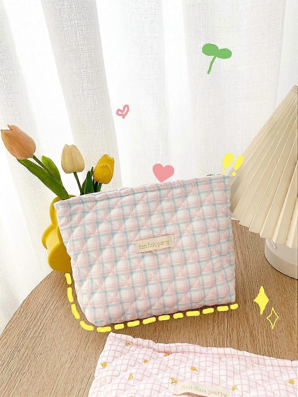 Handbag Makeup Toiletry Storage, Quilted Portable