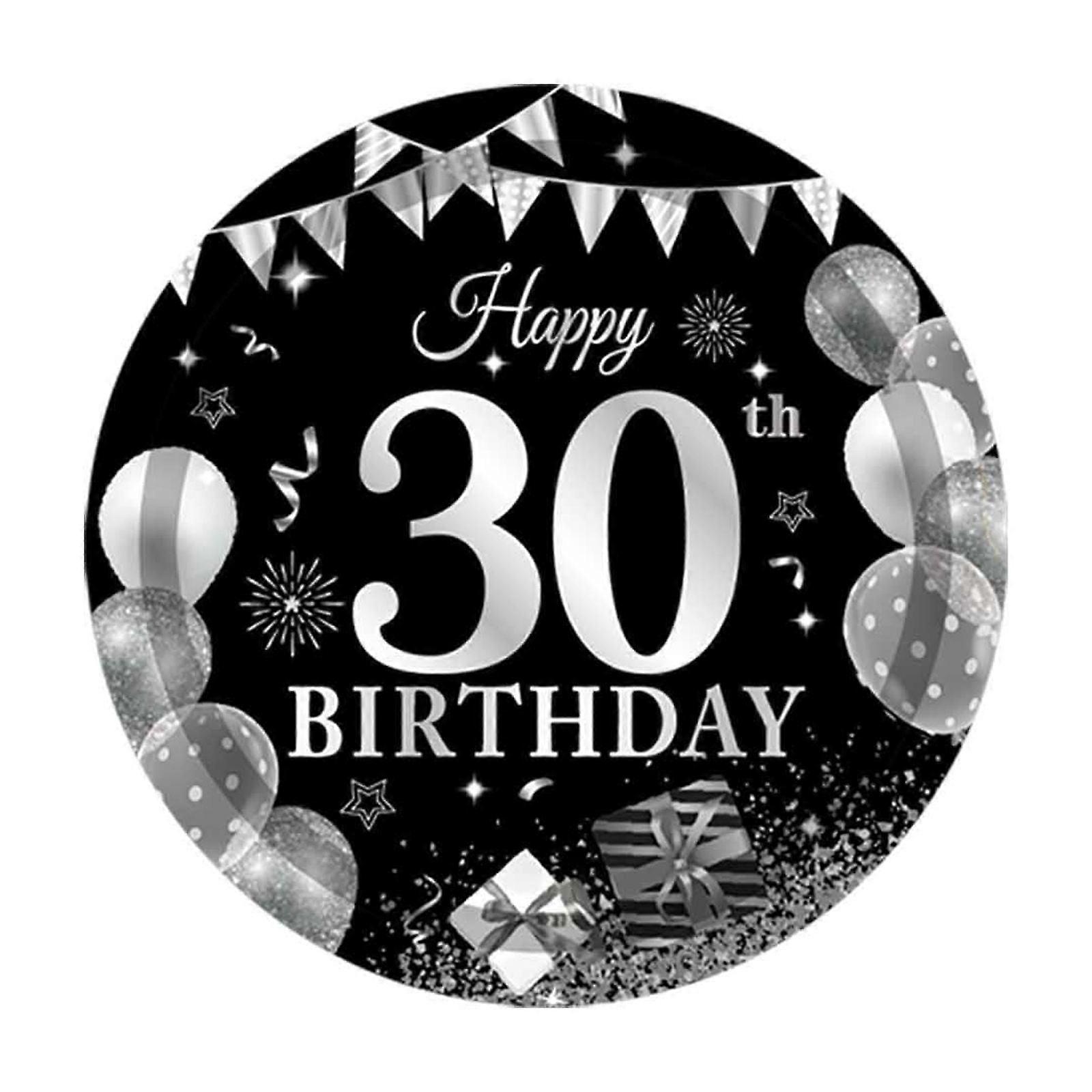 30th Birthday Party Theme Tableware Set Disposable Decorative Tableware Paper Set