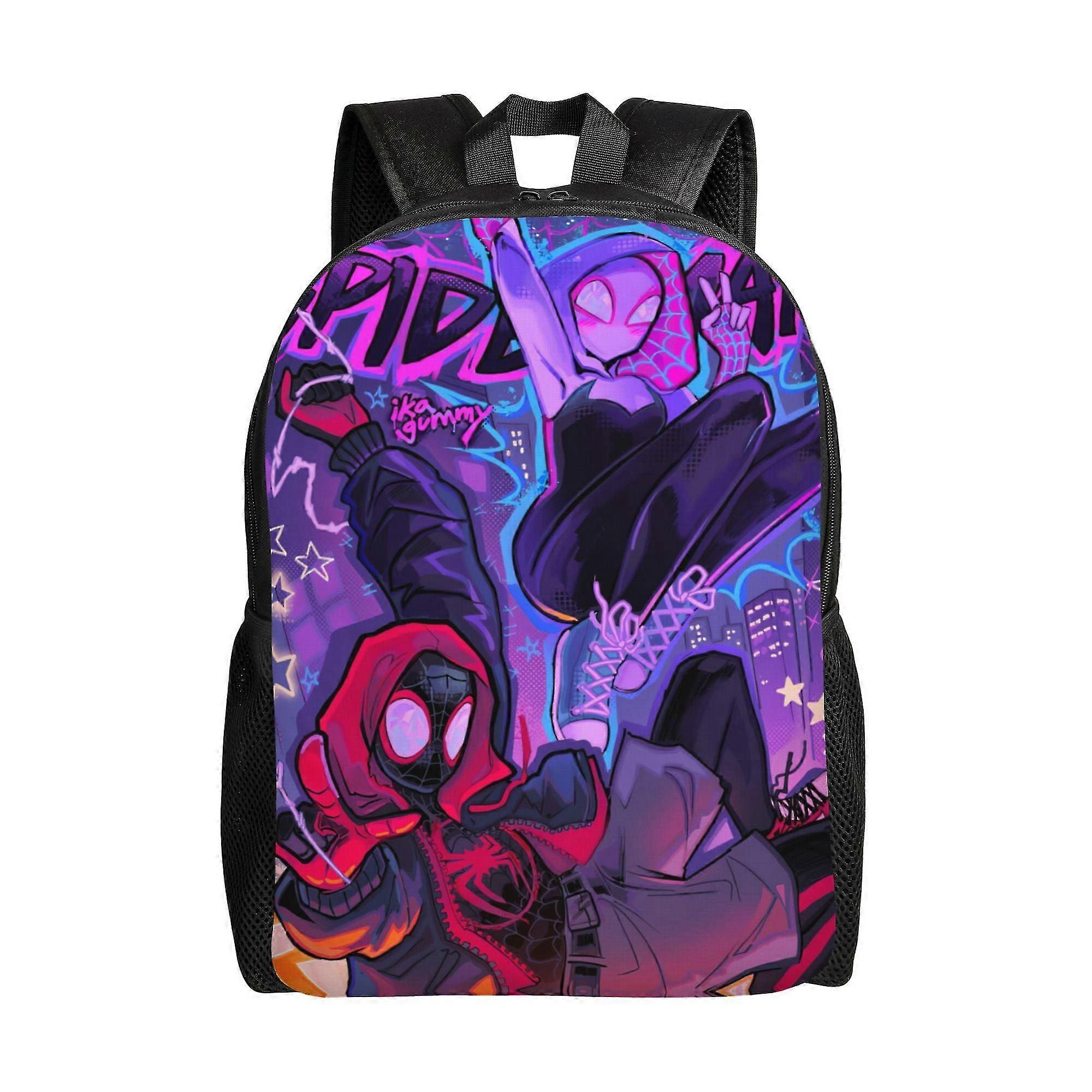 j6106 Spider Man Backpack, Adult Kids Simple Lightweight Casual Backpack for Children Student, Travel Backpack Laptop Backpack for College Work Campin