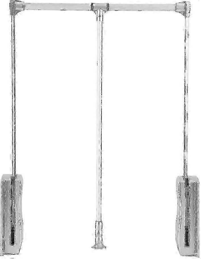 Adjustable Pull Down Hanging Wardrobe Rail - Space-Saving Solution suitable for Organizing Garments | Durable and Versatile | Extendable 600-830mm-C15