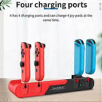 DOBE for Switch Oled Controller Charging Dock Support 4 Joypad 2 Game Cards Charger Stand Station for Nintendo Switch BW