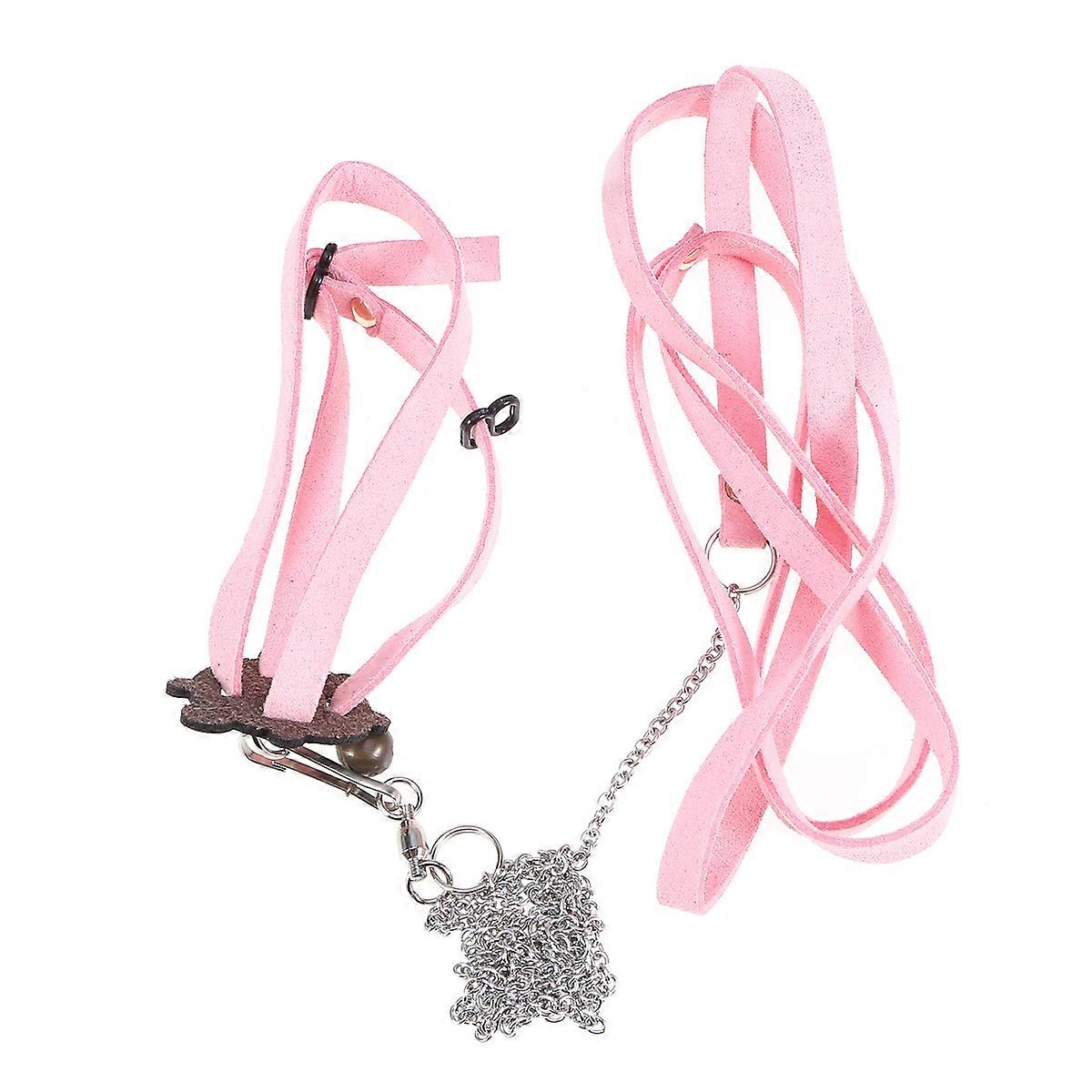 Pet Training Leash Adjustable Turtle Lead Walking Rope Pink